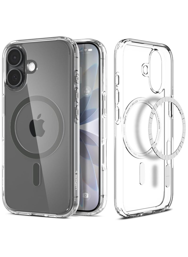 Spigen Ultra Hybrid MagFit iPhone 17 Case Cover with MagSafe (2025) - Clear Graphite - Image 1